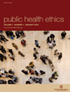 Public Health Ethics雜志封面